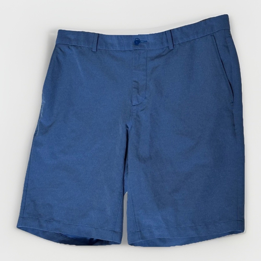 Nike Golf Shorts Mens 33 Blue‎ Dri-Fit Standard Fit Performance Chino Flat Front